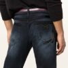 Dolce&Gabbana Destroyed Jeans Slim Fit Mit Galonstreifen blau