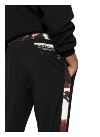 Dolce&Gabbana Hose Im Jogging-Stil Mit Galonstreifen schwarz