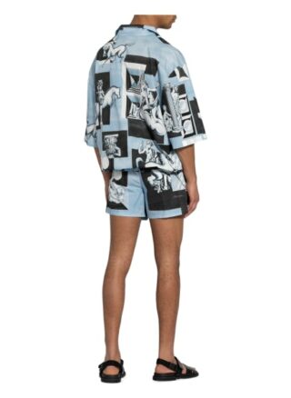 Dolce&Gabbana Kurzarm-Hemd Loose Fit blau