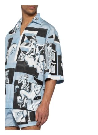 Dolce&Gabbana Kurzarm-Hemd Loose Fit blau