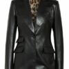 Dolce&Gabbana Lederblazer schwarz