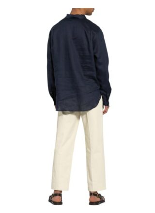 Dolce&Gabbana Leinenhemd Regular Fit blau