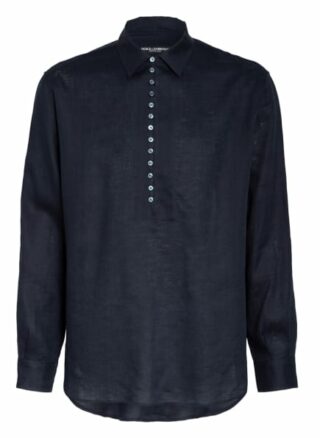 Dolce&Gabbana Leinenhemd Regular Fit blau