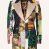 Dolce&Gabbana Longblazer Mit Glitzergarn Aus Brokat schwarz