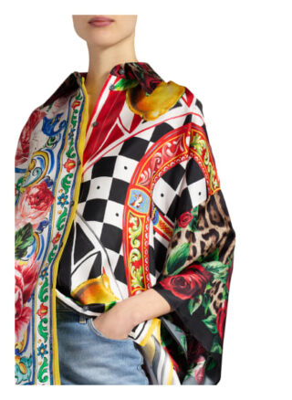 Dolce&Gabbana Oversized-Hemdbluse Aus Seide schwarz