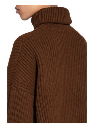 Dolce&Gabbana Oversized-Rollkragenpullover Aus Cashmere braun