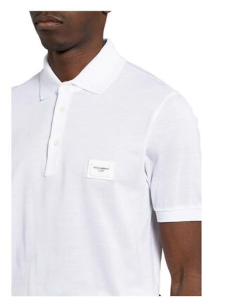 Dolce&Gabbana Piqué-Poloshirt weiss