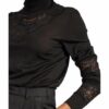 Dolce&Gabbana Rollkragenpullover Mit Cashmere Und Spitzenbesatz schwarz