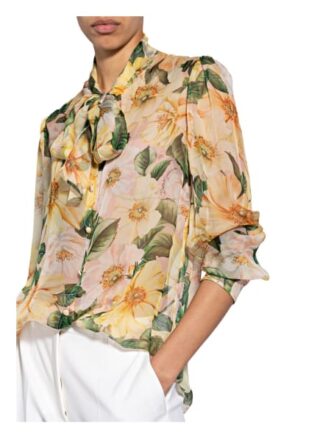 Dolce&Gabbana Schluppenbluse Aus Seide beige
