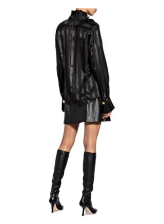 Dolce&Gabbana Seidenbluse Mit Volants schwarz