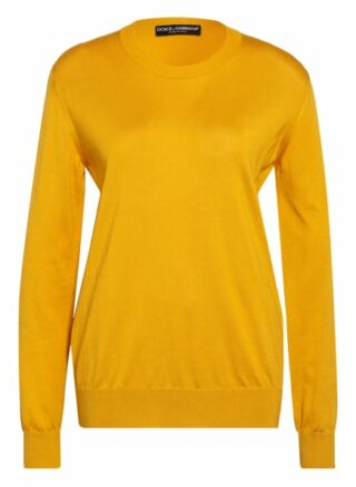 Dolce&Gabbana Seidenpullover gelb