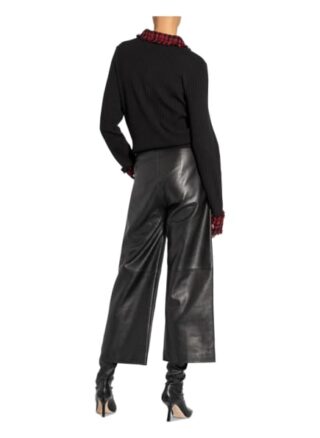 Dolce&Gabbana Strickpullover Mit Bouclé-Besatz schwarz