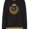 Dolce&Gabbana Sweatshirt Mit Schmucksteinbesatz schwarz