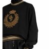 Dolce&Gabbana Sweatshirt Mit Schmucksteinbesatz schwarz