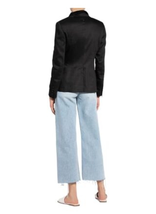 Dondup Blazer Giacca Mit Leinen schwarz