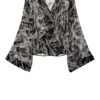 Dondup Blusenshirt In Wickeloptik schwarz