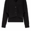 Dorothee Schumacher 2-In-1-Strickjacke schwarz