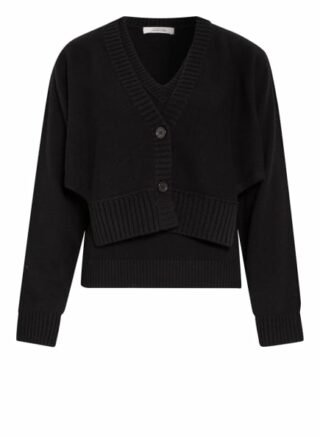Dorothee Schumacher 2-In-1-Strickjacke schwarz