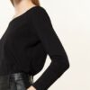 Dorothee Schumacher Off-Shoulder-Shirt schwarz