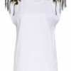 Dorothee Schumacher Top Mit Schmucksteinbesatz weiss