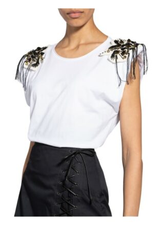 Dorothee Schumacher Top Mit Schmucksteinbesatz weiss