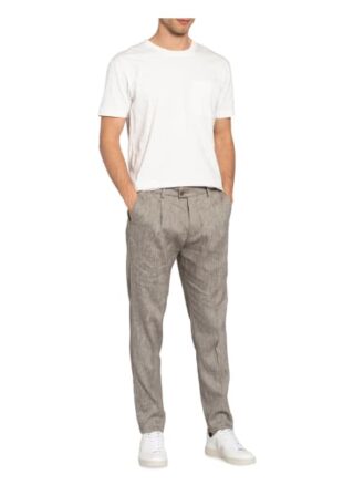 Drykorn Anzughose Care Extra Slim Fit Mit Leinen beige