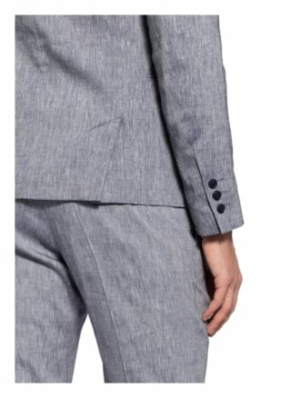 Drykorn Anzugsakko Hurley Extra Slim Fit Mit Leinen blau