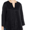 Drykorn Blusenshirt Florenia Mit 3/4-Arm schwarz