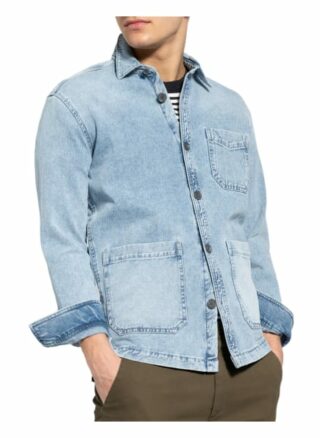 drykorn Lawee Jeans-Overshirt Herren, Blau
