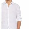 Drykorn Leinenhemd Ruben Slim Fit weiss