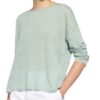 Drykorn Longsleeve Kimma Aus Leinen gruen