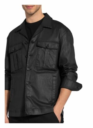 Drykorn Overjacket Roonin In Lederoptik schwarz