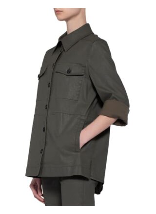 Drykorn Overshirt Nathen In Lederoptik gruen