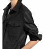 Drykorn Overshirt Nathen In Lederoptik schwarz