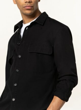drykorn Seled Overshirt Herren, Schwarz