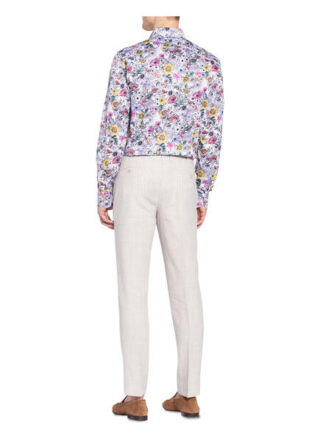 Eduard Dressler Anzughose Shaped Fit Mit Leinen weiss