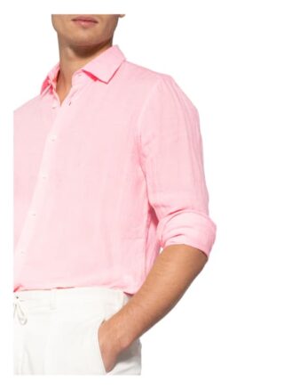Eduard Dressler Leinenhemd Shaped Fit rosa
