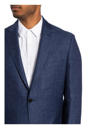 Eduard Dressler Sakko Slim Fit Mit Leinen blau