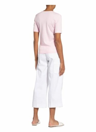 Efixelle T-Shirt Mit Perlenbesatz rosa