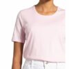 Efixelle T-Shirt Mit Perlenbesatz rosa