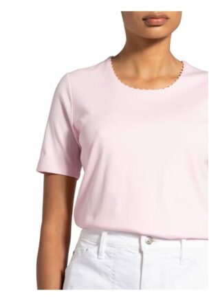 Efixelle T-Shirt Mit Perlenbesatz rosa