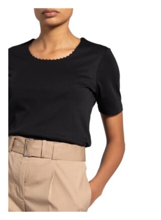 Efixelle T-Shirt Mit Perlenbesatz schwarz