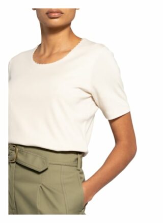 Efixelle T-Shirt Mit Perlenbesatz weiss