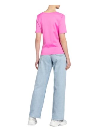 Efixelle T-Shirt Mit Schmucksteinbesatz pink