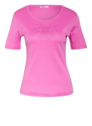 Efixelle T-Shirt Mit Schmucksteinbesatz pink