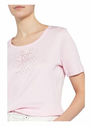 Efixelle T-Shirt Mit Schmucksteinbesatz rosa