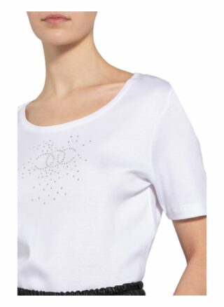 Efixelle T-Shirt Mit Schmucksteinbesatz weiss