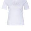Efixelle T-Shirt Mit Schmucksteinbesatz weiss
