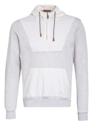 Eleventy Hoodie Im Materialmix grau