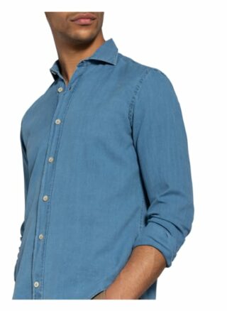 Eleventy Jeanshemd Slim Fit blau